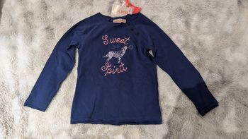 T-shirt Shirt manches longues Lisa Rose taille 4 ans neuf