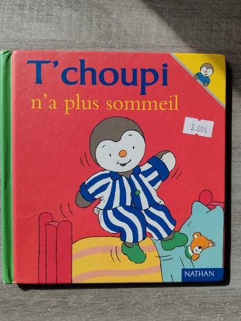 Livre T'choupi n'a plus sommeil