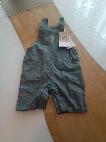 Salopette short garçon