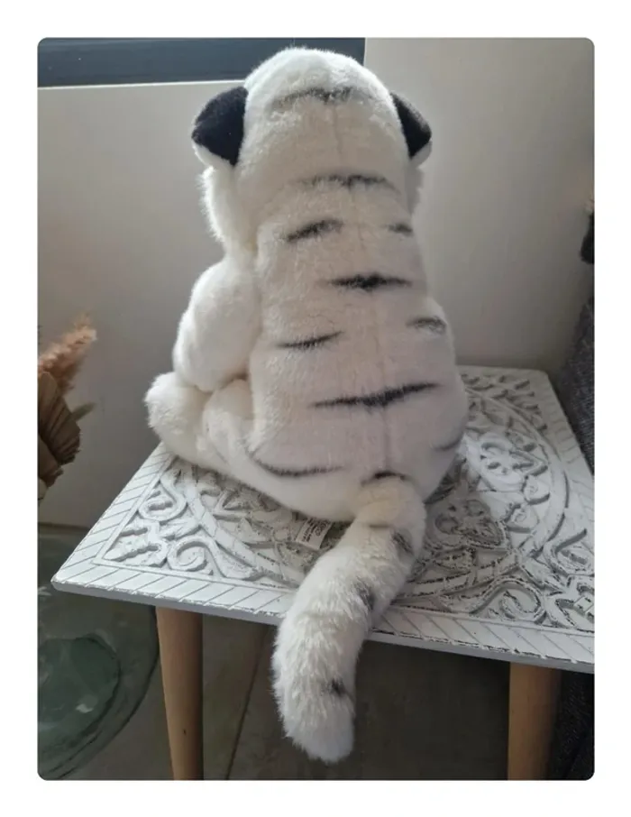 Peluche tigre blanc Gipsy - photo numéro 3