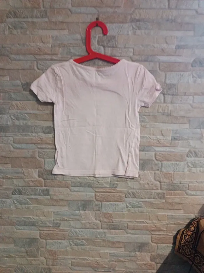 T-shirt rose pâle Kiabi 4A - photo numéro 2