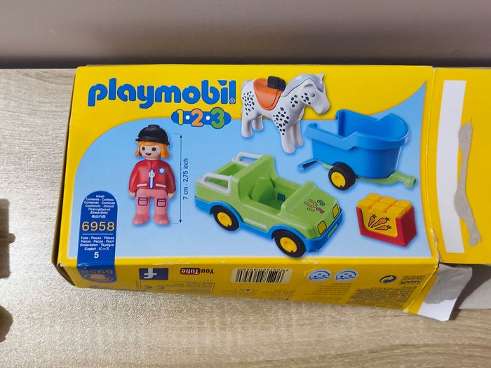Playmobil 123 cheval avec remorque - photo numéro 10