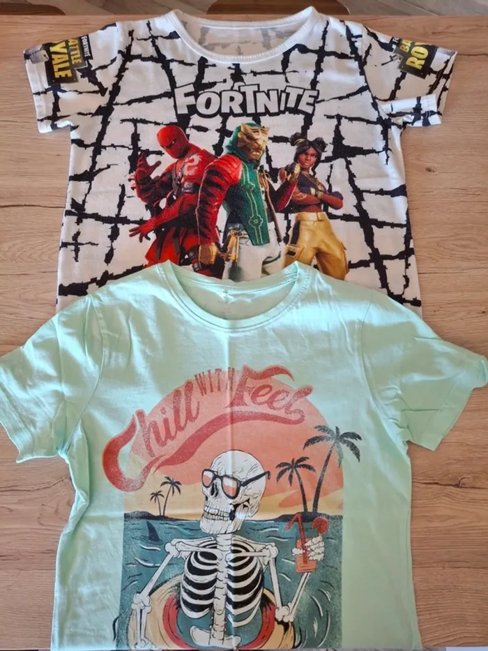 Tea shirts 11/12 ans