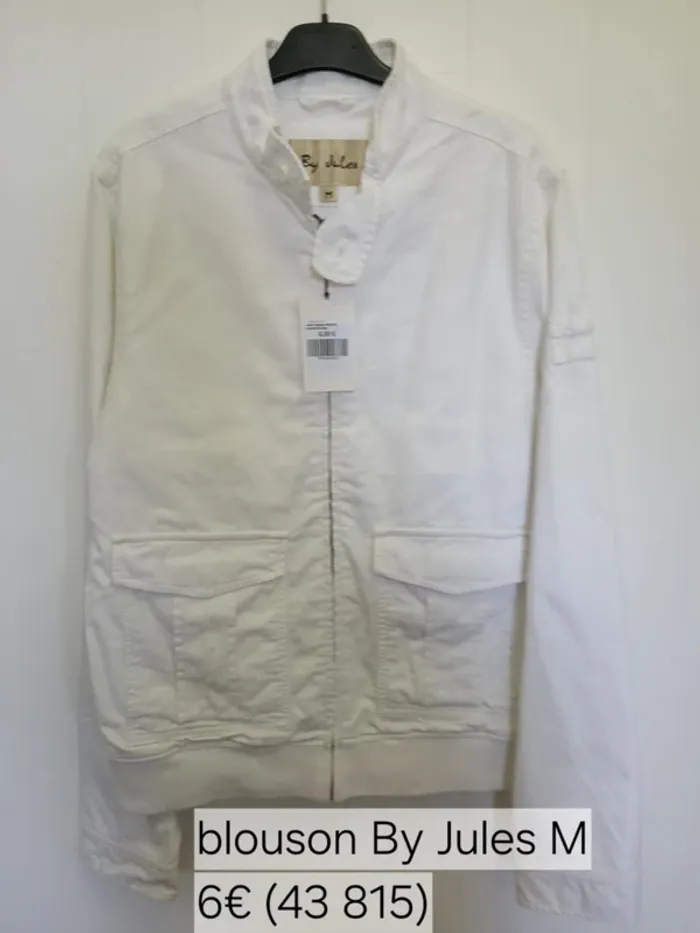 43816 blouson blanc homme M jules
