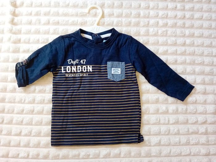 Tshirt ML 12mois 🖤💙