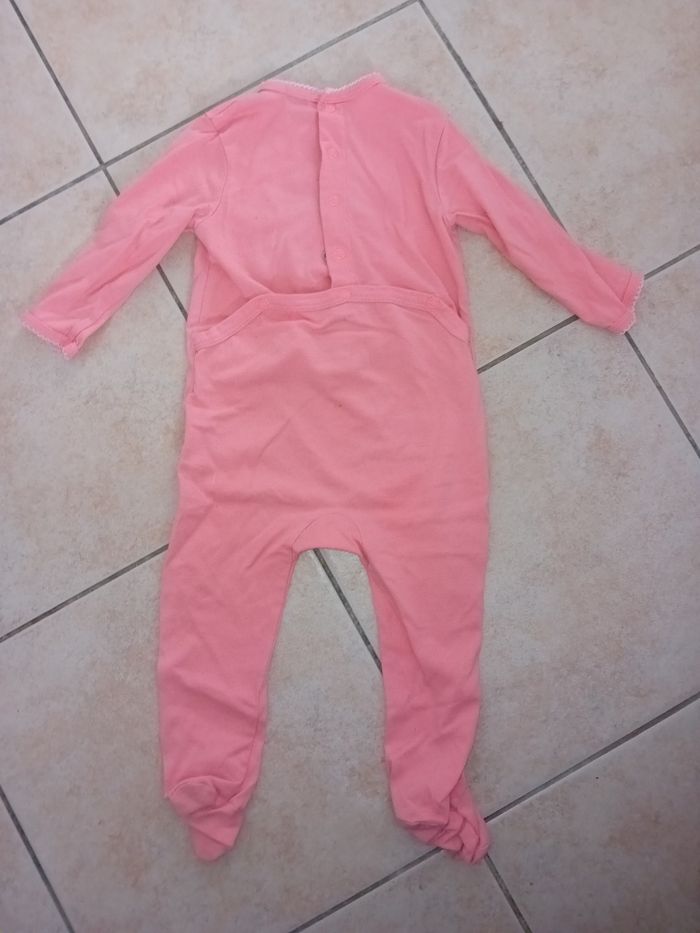 Pyjama léger rose chat 18 mois - photo numéro 2