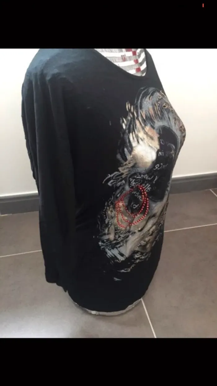 T-shirt manches 3/4 - photo numéro 2