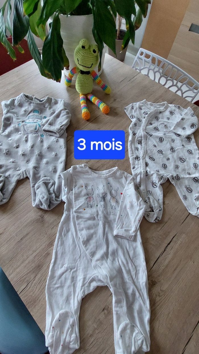 Lot de 3 pyjamas