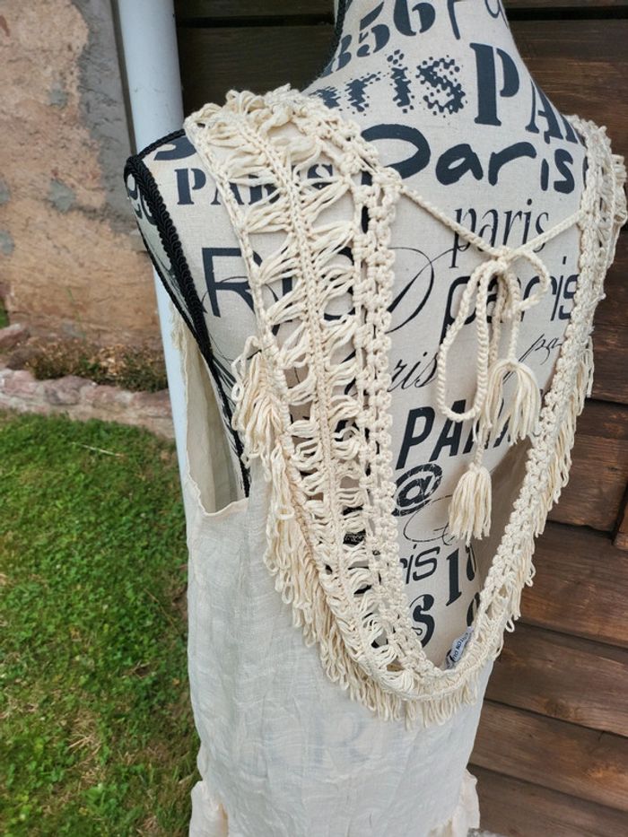 Robe de plage macramé hippie bohème festival 46 - photo numéro 5