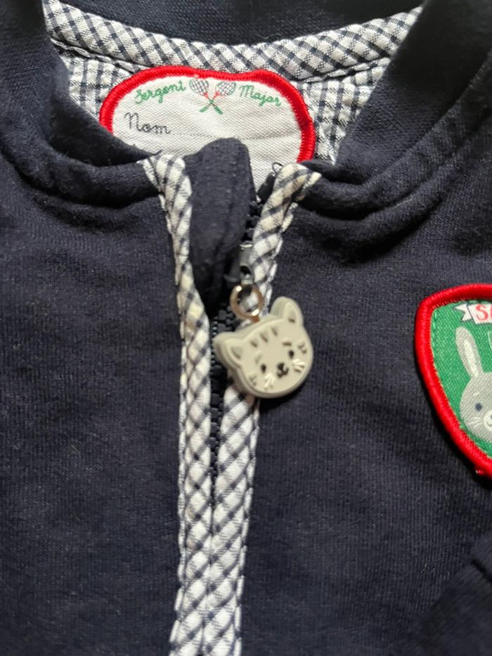 Lot de 2 gilets zippés garçon 3 mois - photo numéro 2