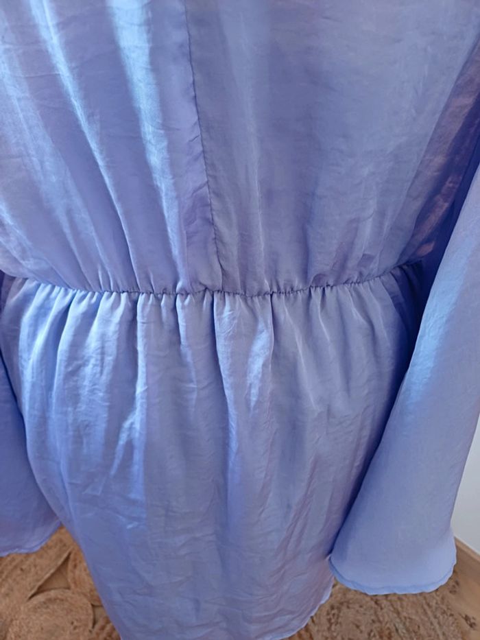 Robe courte satinée couleur Lilas Fashion Nova taille S 36 . - photo numéro 10