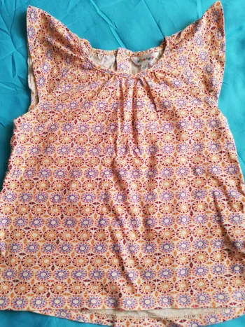 T-shirt sans manches, imprimé, fille