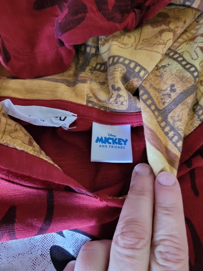 t-shirt Mlongue avec capuche désigual 11/12ans mickey  (5e) - photo numéro 5