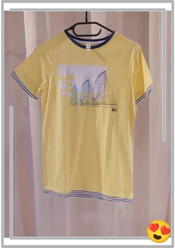 T-shirt Okaïdi jaune 10/12ans
