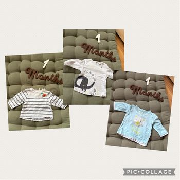 Lot tee shirt 1 mois 