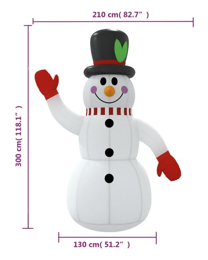 Neuf 300 cm Bonhomme de neige gonflable + LED Neuf - photo numéro 9