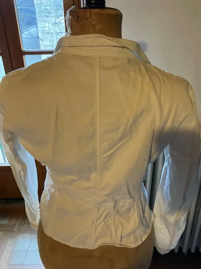Veste blanche style blazer @ - photo numéro 3