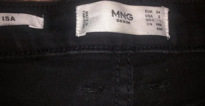 Jeans slim noir taille haute Mango XS 34 - photo numéro 4