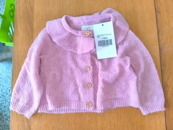 324815 gilet rose fille 6 mois sergent major