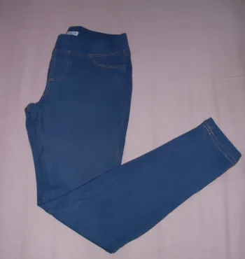 pantalon type tregging bleu "gémo" taille S état neuf