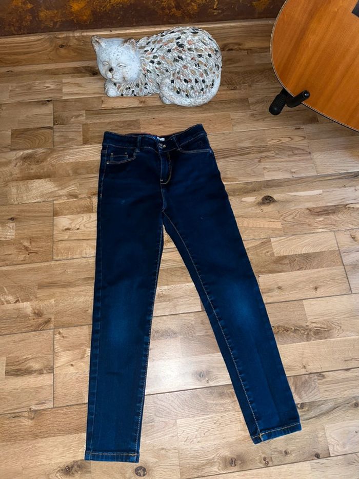 Jeans bleu skinny okaidi tres Bon etat 8 ans