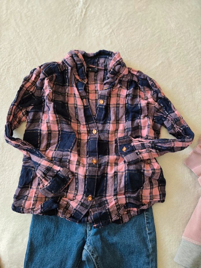 Ensemble jean chemise pull - photo numéro 3