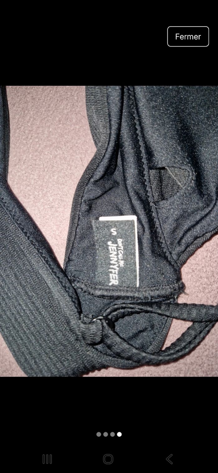 Maillot de bain 2 pièces noi