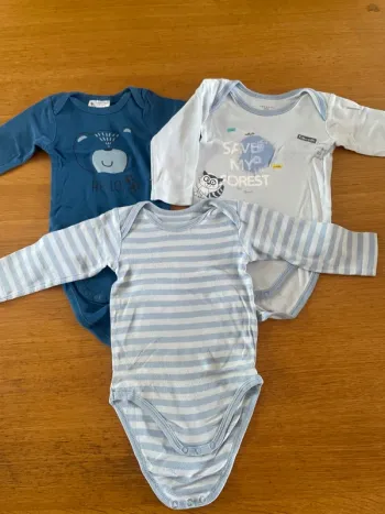 Lot 3 body manches longues 12 mois