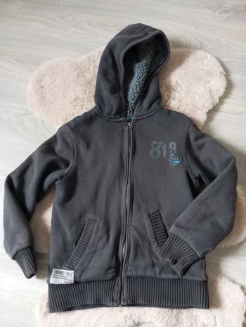 Sweat à capuche fourré