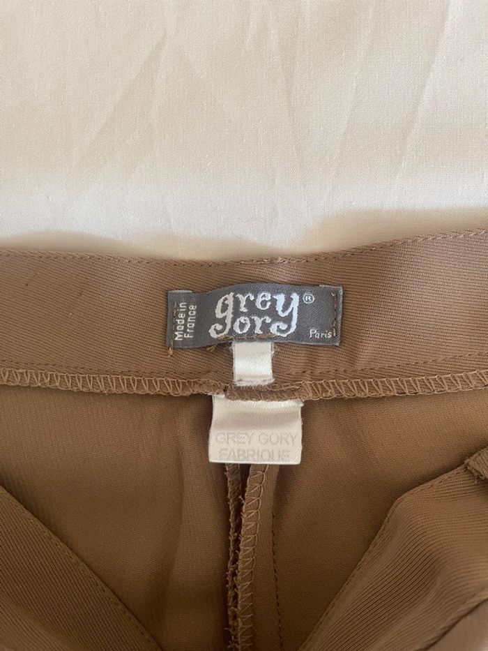 Pantalon droit café au lait - photo numéro 5