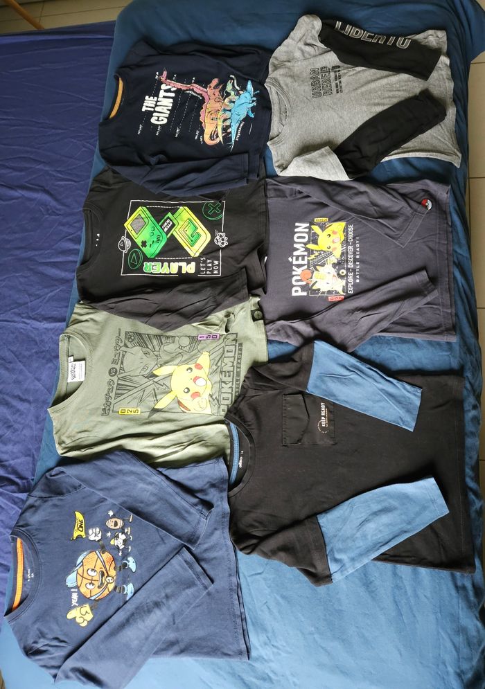 Lot de 7 tee-shirts ML, 6 ans - photo numéro 2