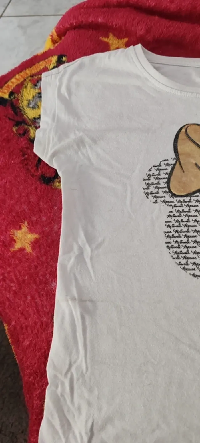 T-shirt Minnie blanc - photo numéro 3
