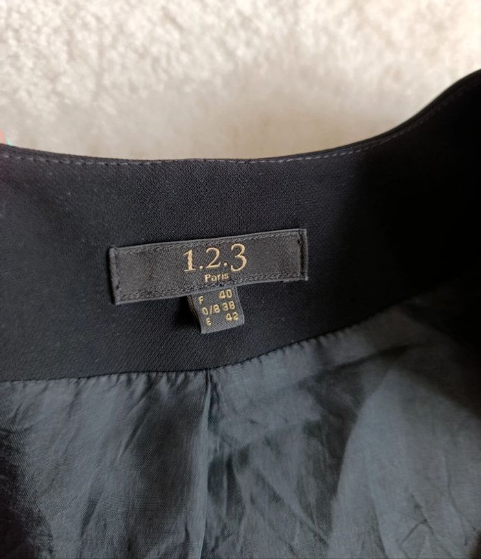 Veste blazer noir 123 Un Deux Trois 40 classe chic - photo numéro 6
