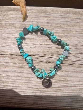 Bracelet turquoise et hématite