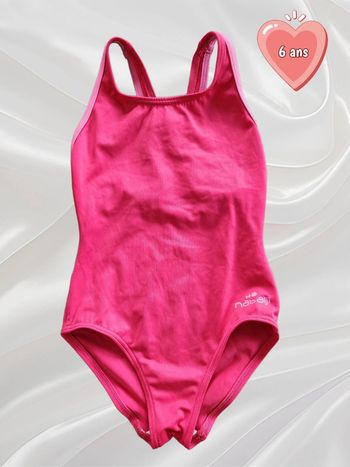 Maillot de bain 1 pièce fille 6 ans