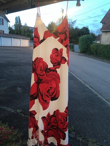 Robe rose rouge