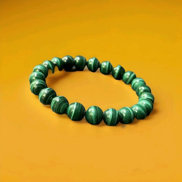 Bracelet en perles naturelles malachite