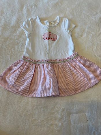 Robe évasé avec dessins cerises