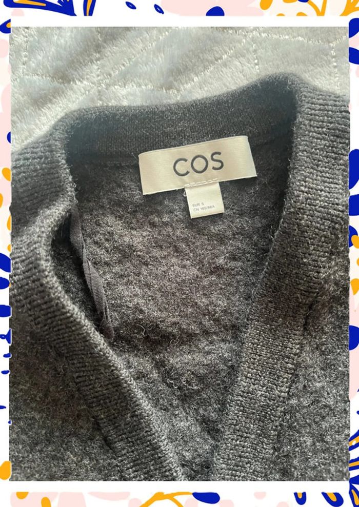 Haut sans manches gris foncé - COS - 100 % Laine🌟 - photo numéro 3