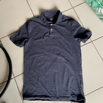 Polo bleu foncé /gris H&M taille XS