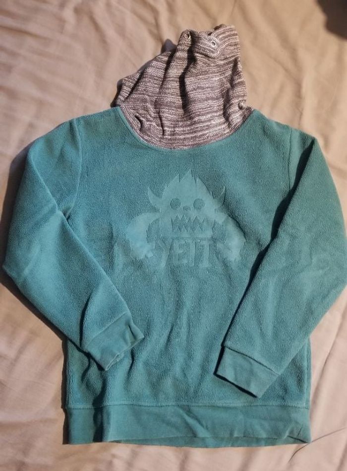 Pull polaire vert 10 ans