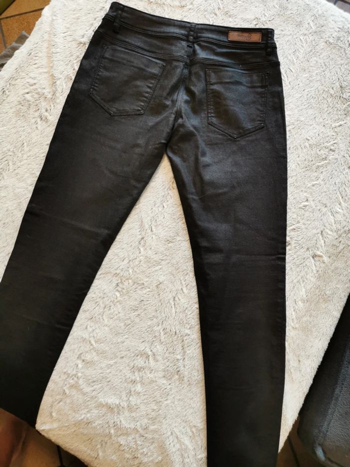 Pantalon enduit pailleté - photo numéro 3