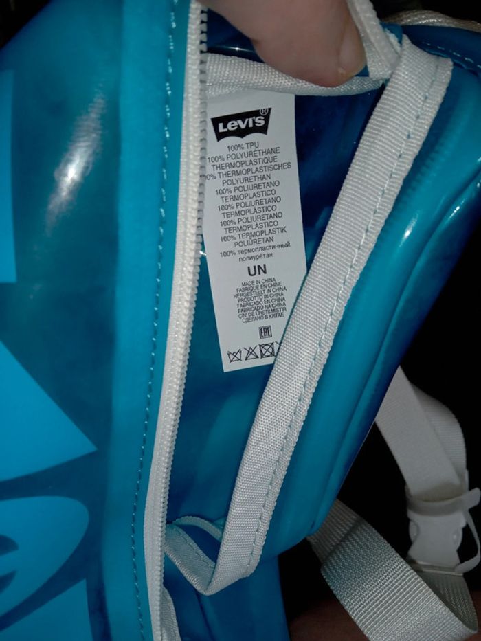 Sacoche plastique bleu neuve - photo numéro 4