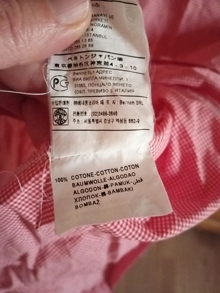 Chemise Vichy 34 United colors of Benetton - photo numéro 6