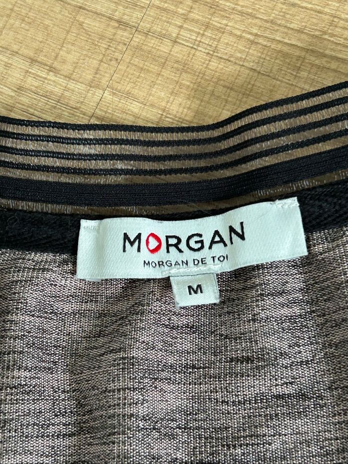 Haut argenté et noir sans manches Morgan taille M comme neuf - photo numéro 10