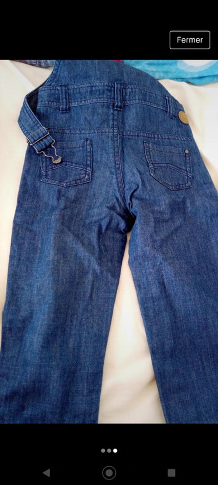 Salopette en jean écusson hello Kitty Cadet Rousselle - photo numéro 3