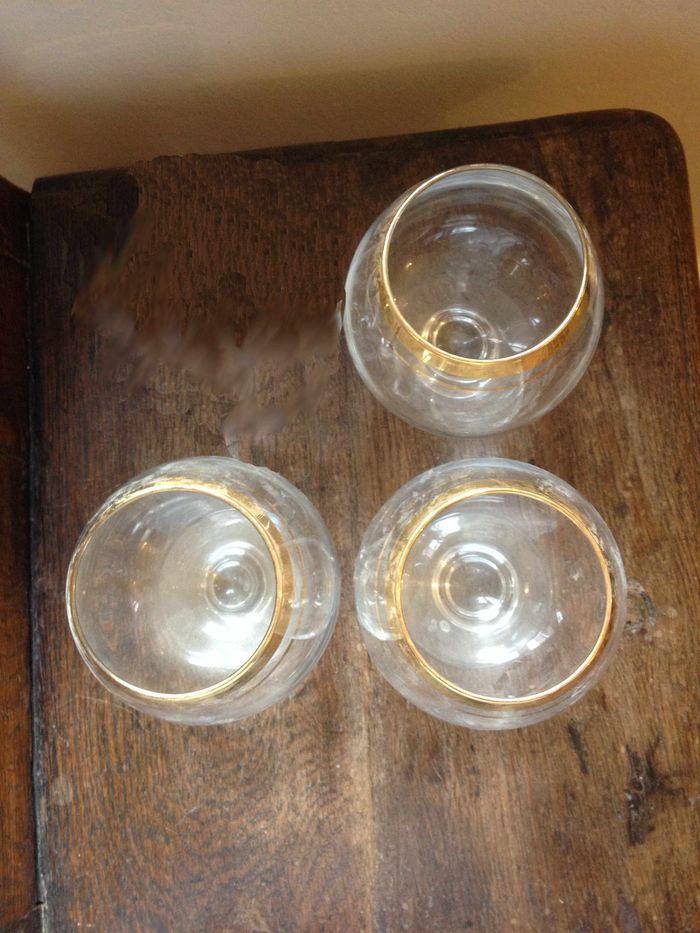 Vaisselle bar lot de 3 verres à pied ballon à cognac, dégustation ou autre - photo numéro 6