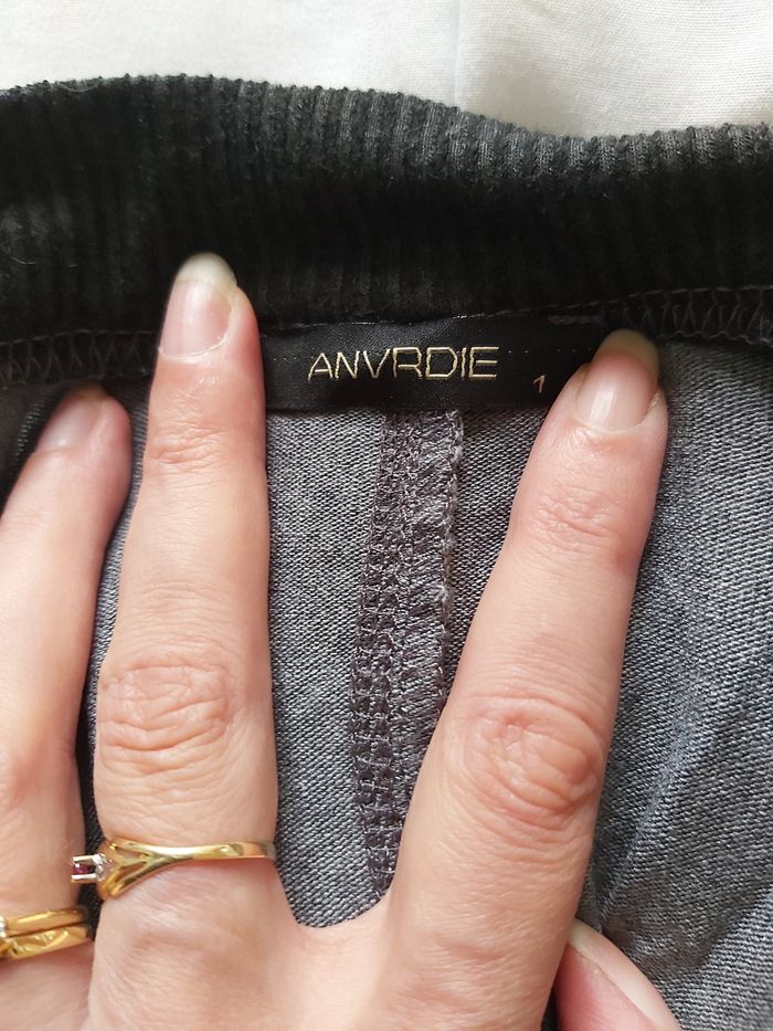 Robe cintrée grise et noire à motif T. 36 S - photo numéro 7