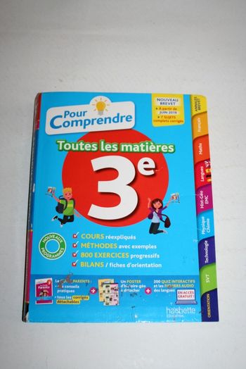 Livre Pour Comprendre toutes les matières 3ème