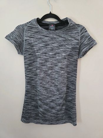 t-shirt sport femme stedman seamless gris s respirant fitness